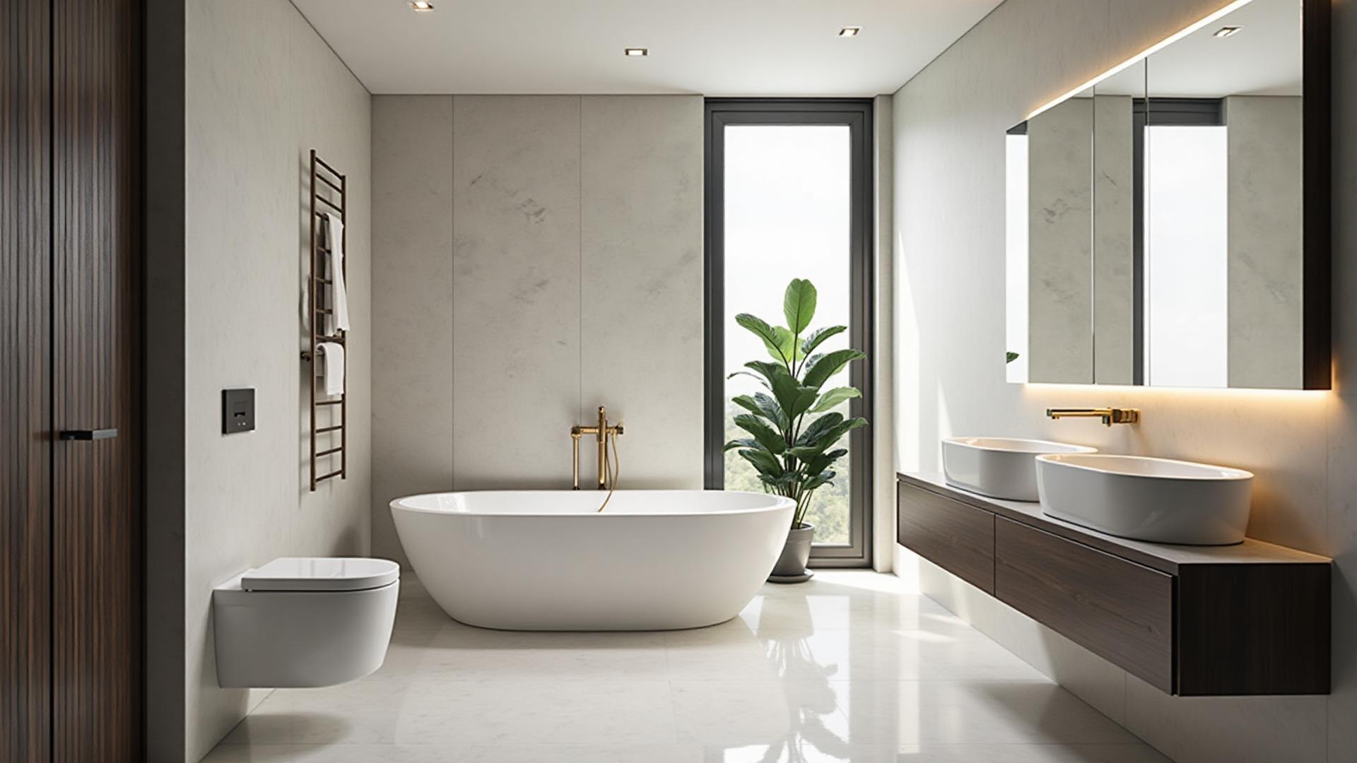 Luxury bathroom interior